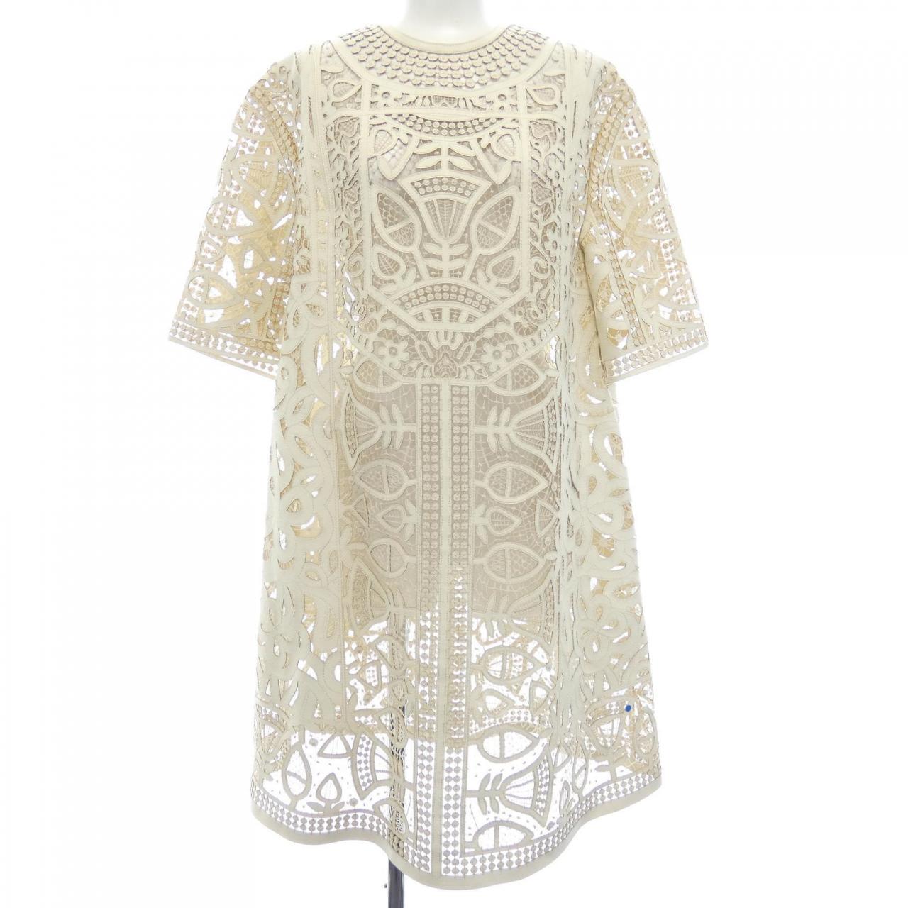 Christian Dior 015R30AL030 Lamb Leather Dress