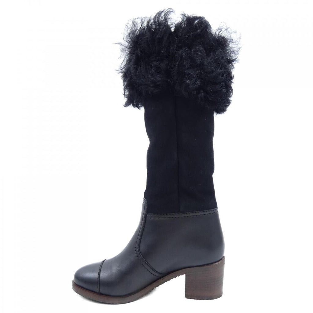 Chanel G31039Y15953 Calfskin Sheepskin Long Boots
