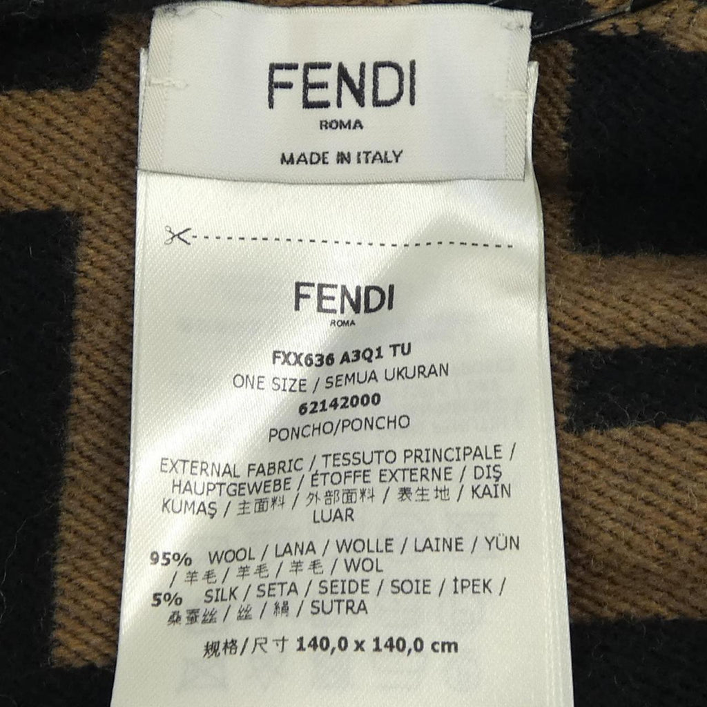 Fendi FXX636 A3Q1 Wool Cape