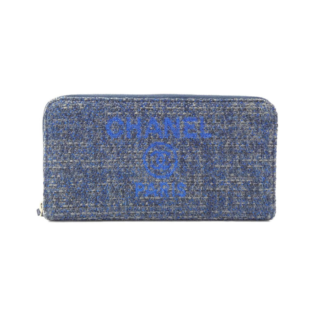 Chanel Deauville Line Canvas Long Wallet