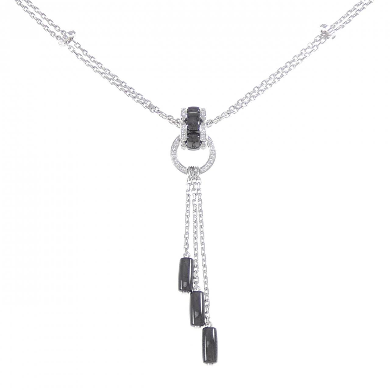 Chanel Ultra Collection 750 White Gold Ceramic Diamond Necklace