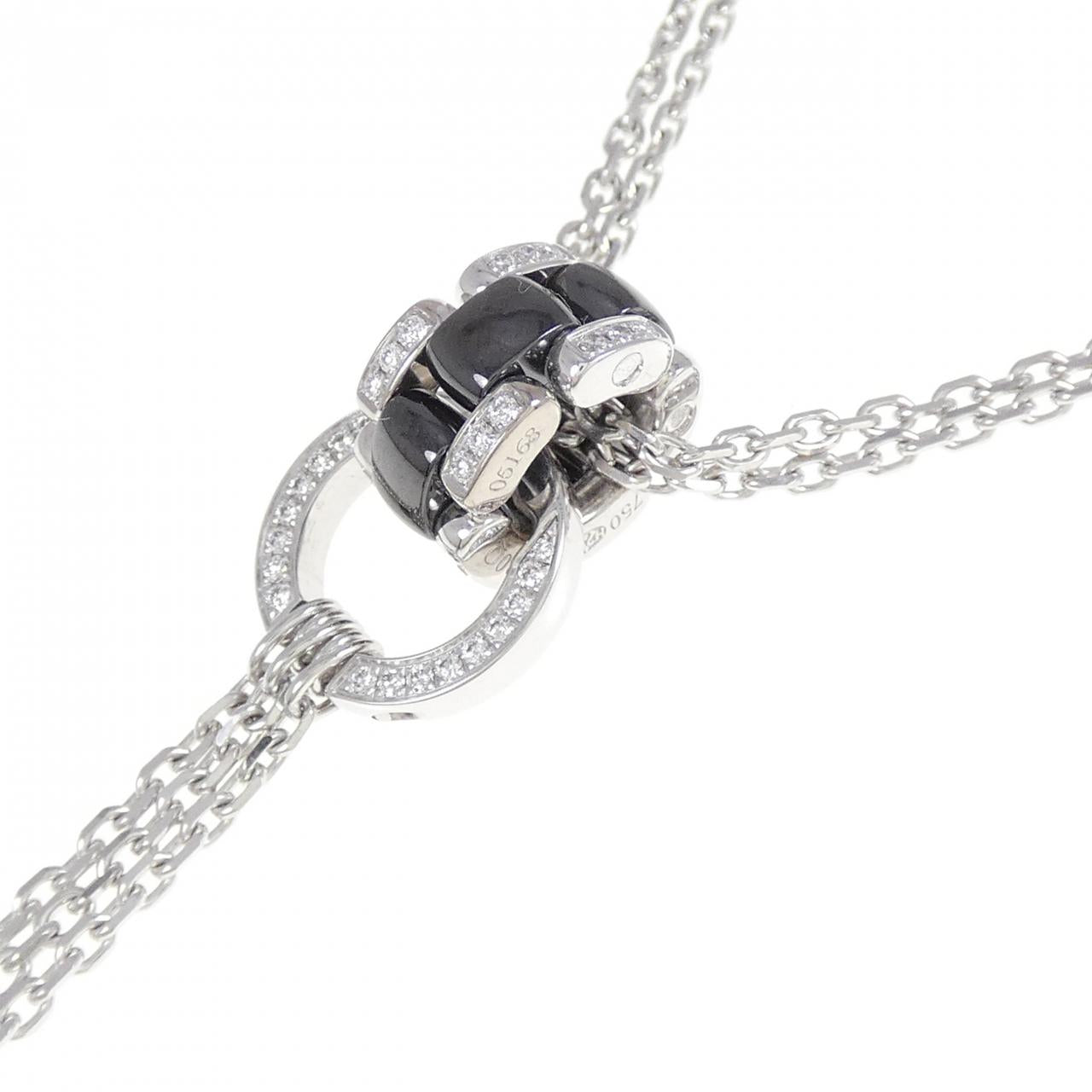 Chanel Ultra Collection 750 White Gold Ceramic Diamond Necklace