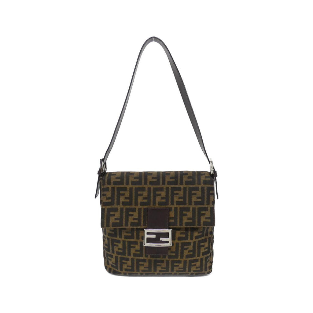 Fendi Mamma Baguette Canvas Shoulder Bag