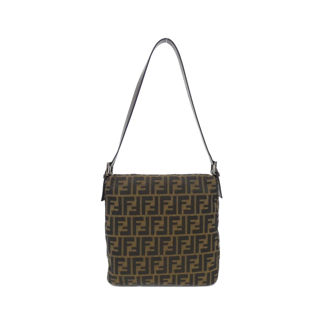 Fendi Mamma Baguette Canvas Shoulder Bag