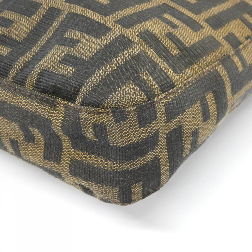 Fendi Mamma Baguette Canvas Shoulder Bag