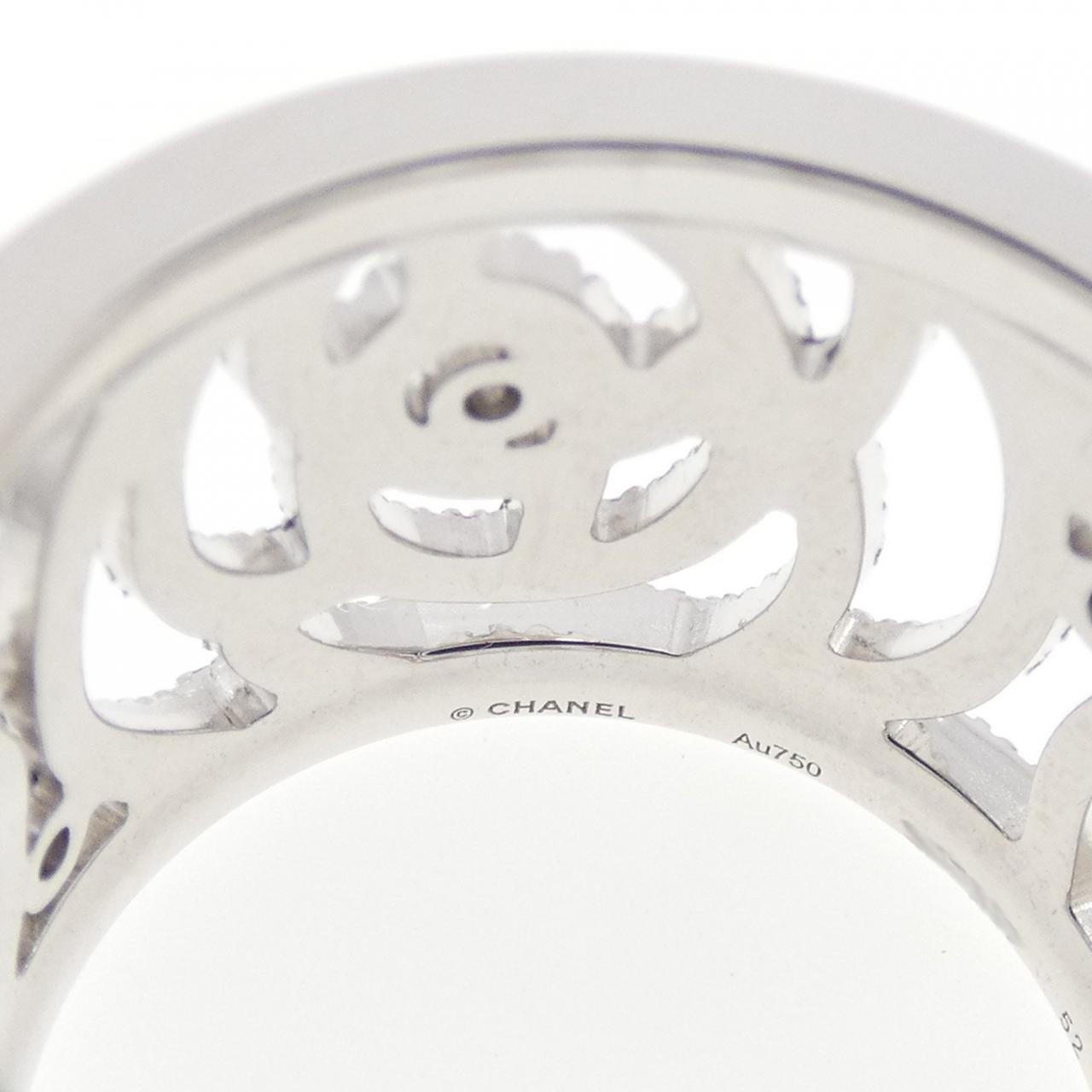Chanel Camelia 750 White Gold Diamond Ring