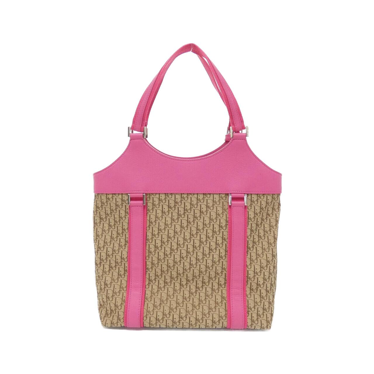 Christian Dior Canvas Leather Shoulder Bag