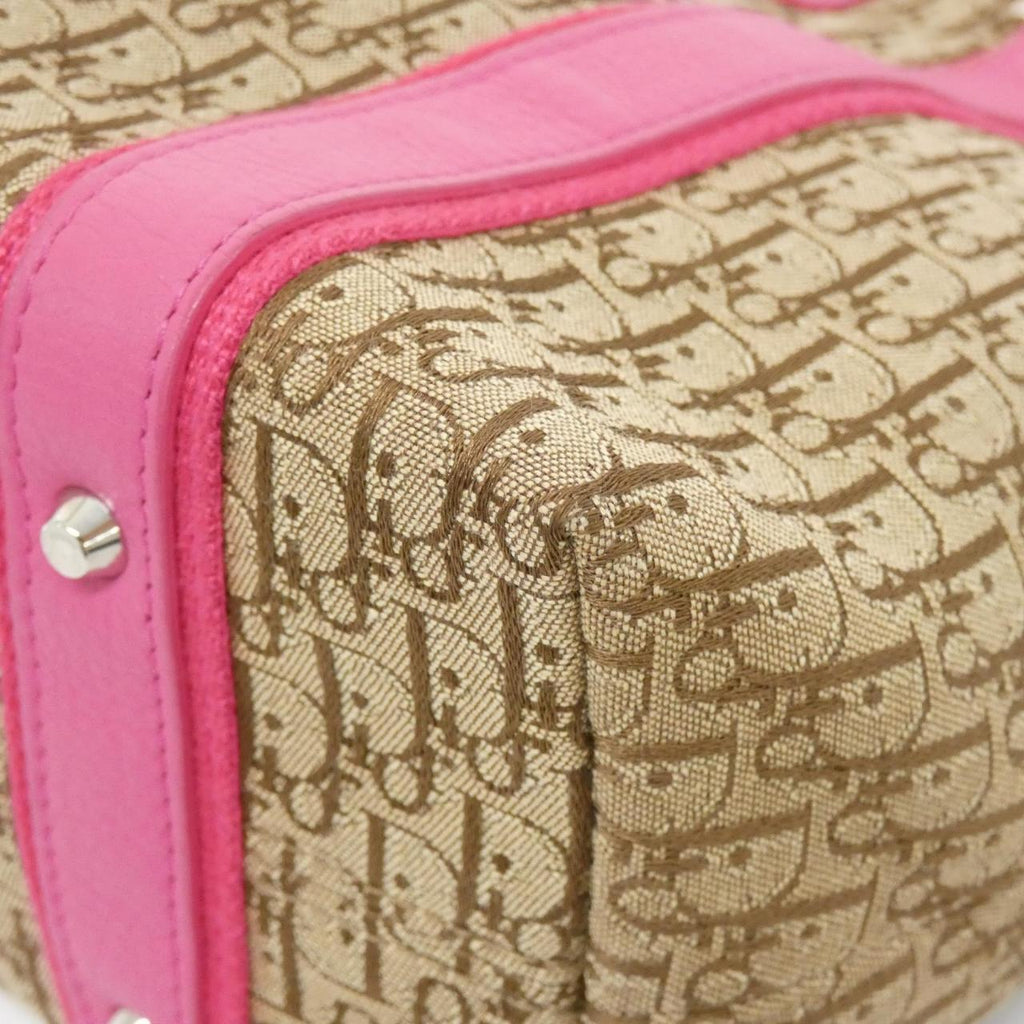 Christian Dior Canvas Leather Shoulder Bag