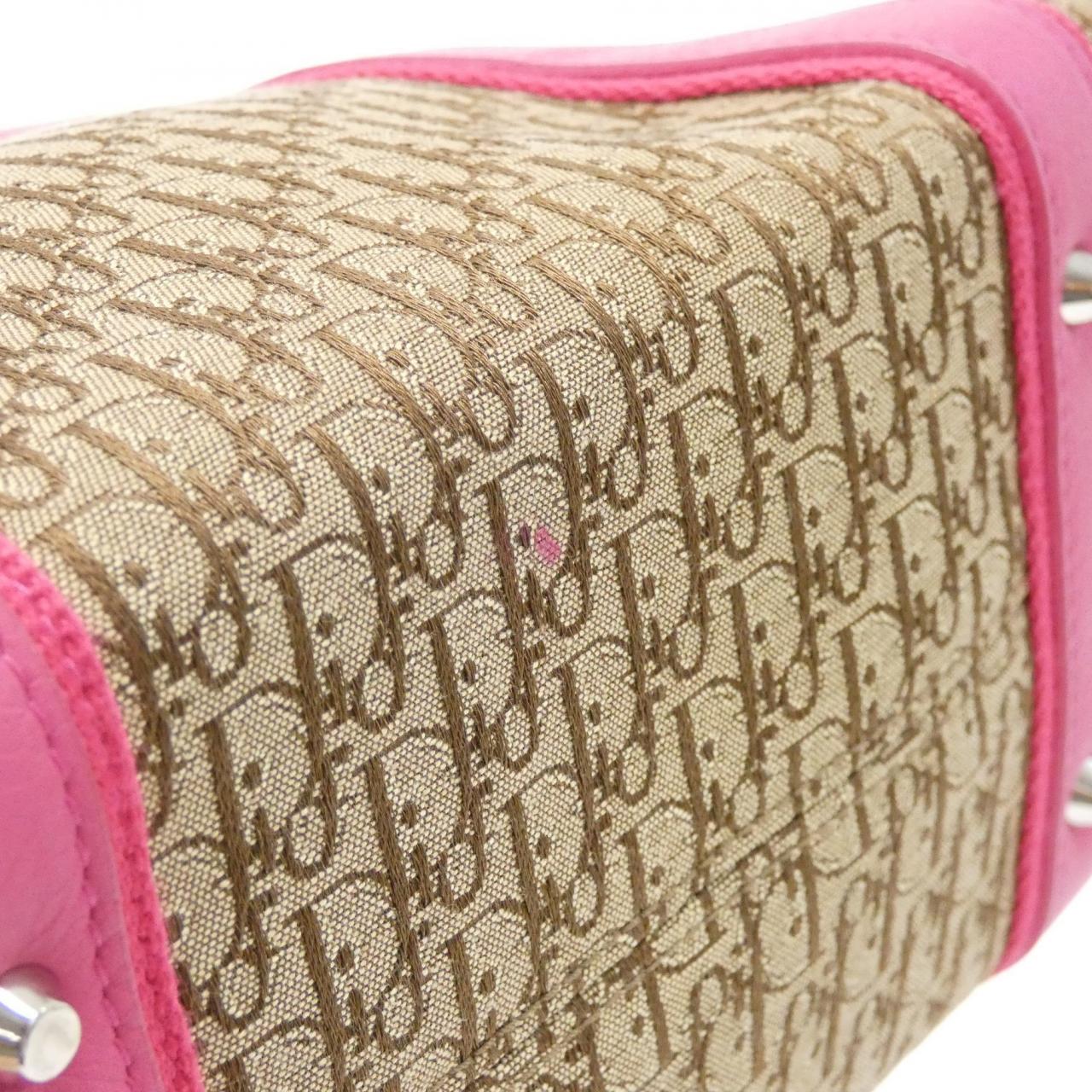 Christian Dior Canvas Leather Shoulder Bag