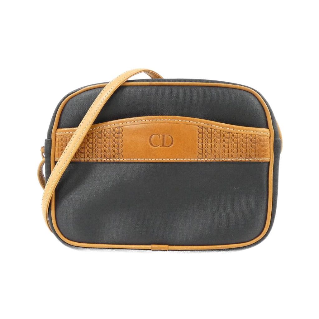 Christian Dior Coated Canvas Leather Shoulder Bag