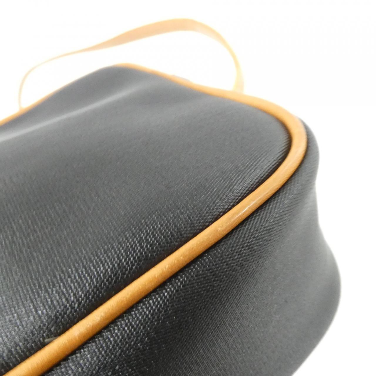 Christian Dior Coated Canvas Leather Shoulder Bag