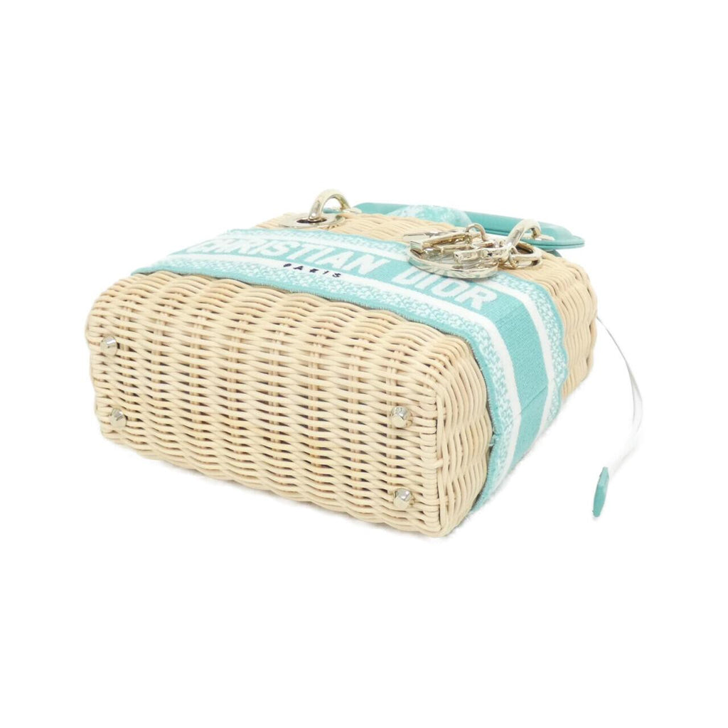 Christian Dior DIORIVIERA Lady Dior Wicker Canvas Bag