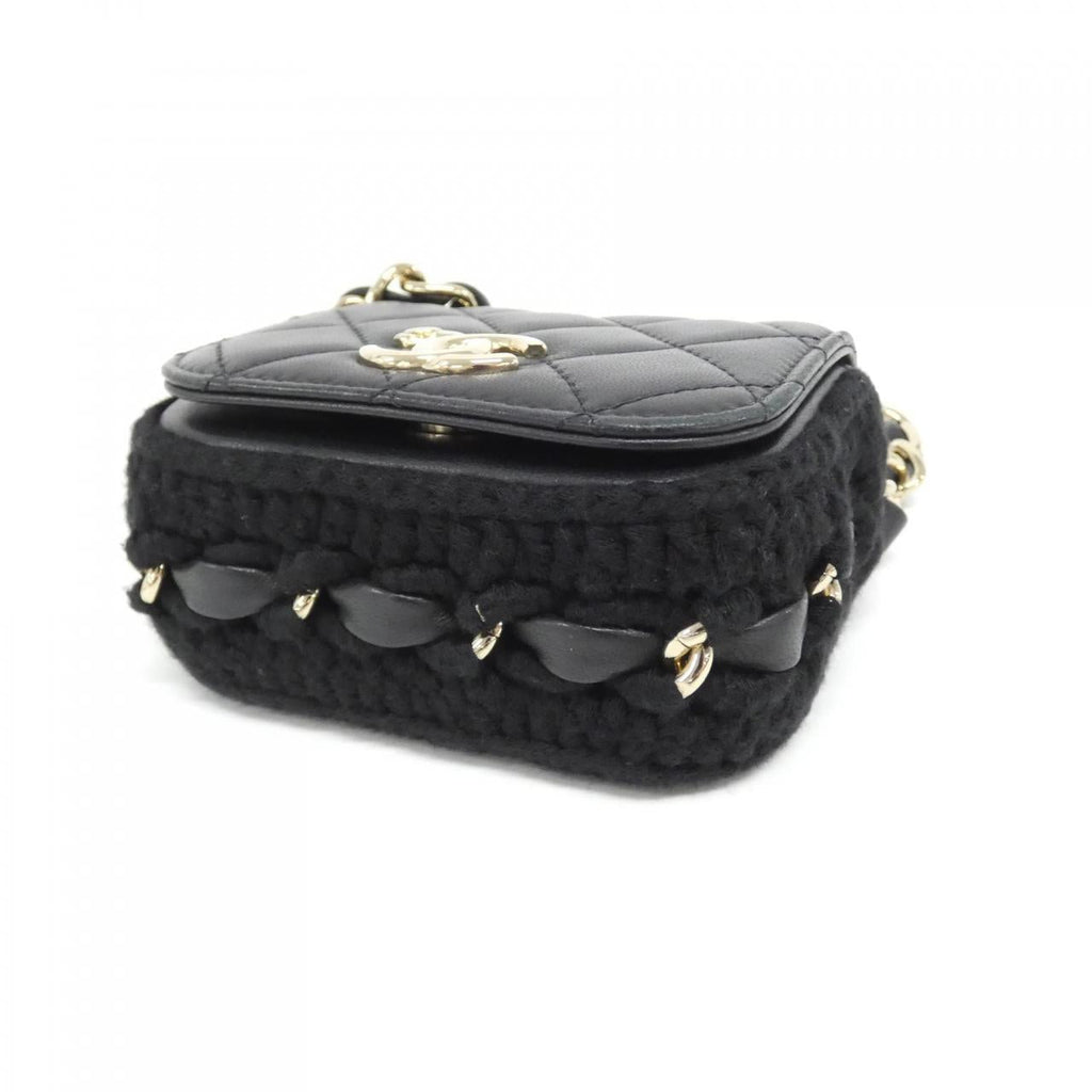 Chanel AP2532 Lamb Knit Chain Clutch