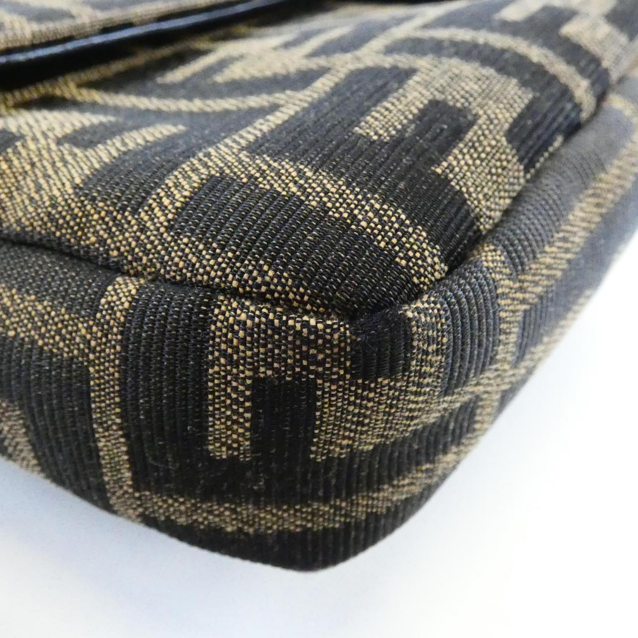 Fendi Baguette Canvas Calf Waist Bag