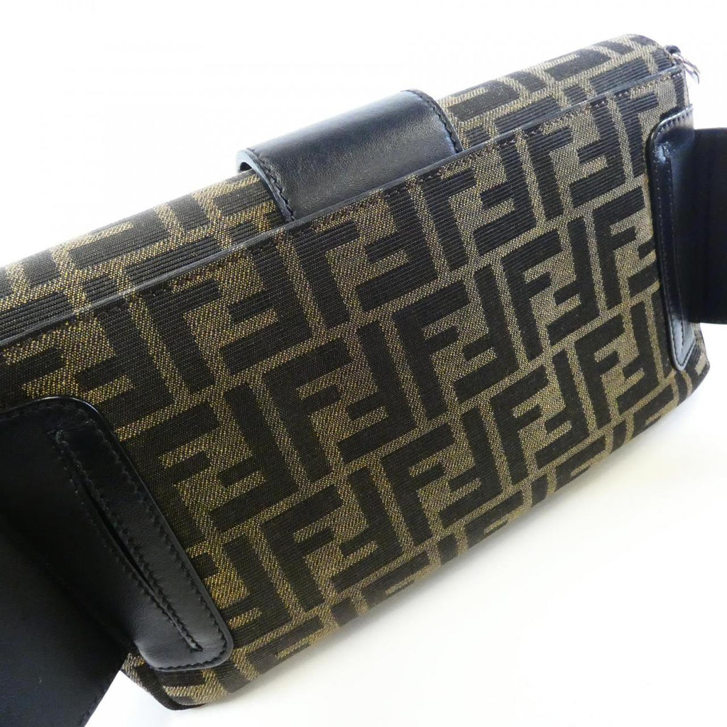 Fendi Baguette Canvas Calf Waist Bag