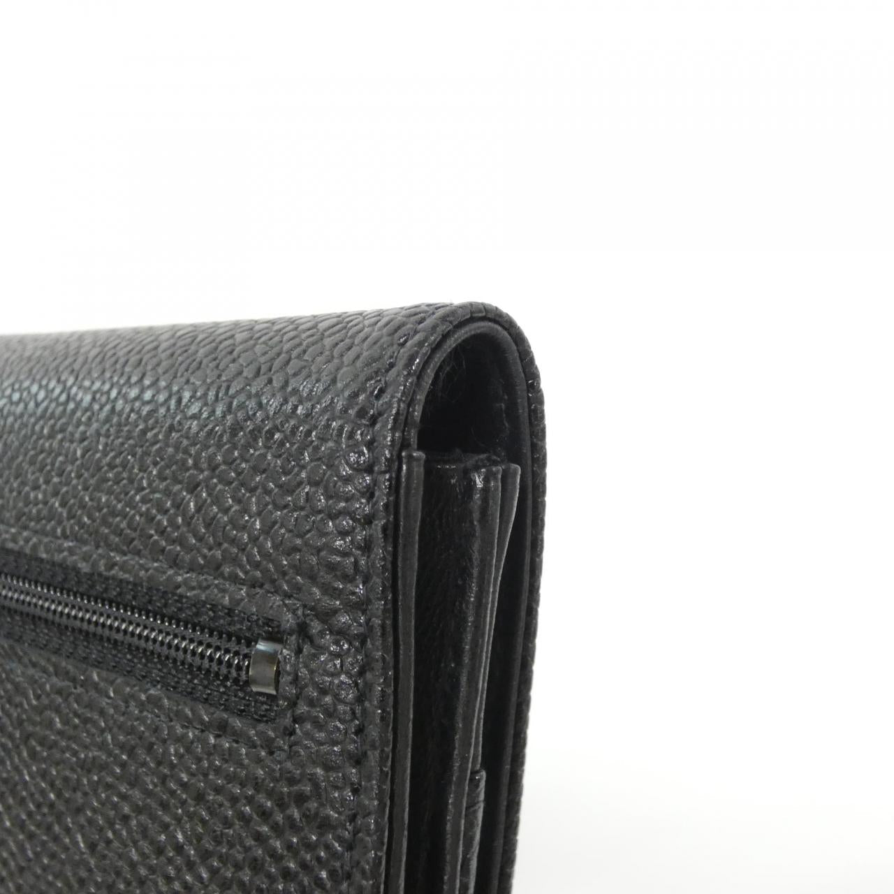 Chanel Timeless CC Caviar Skin Long Wallet