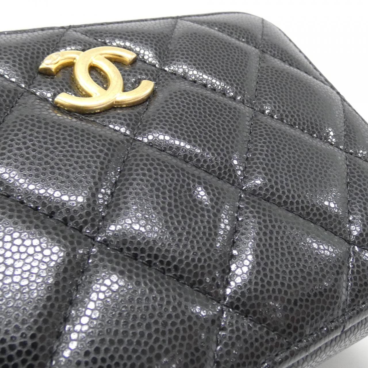 Chanel AP2858 Caviar Skin Chain Clutch