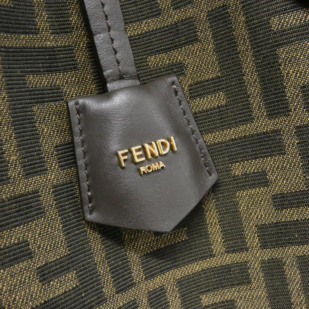Fendi Origami MEDIUM Canvas Calf Shoulder Bag