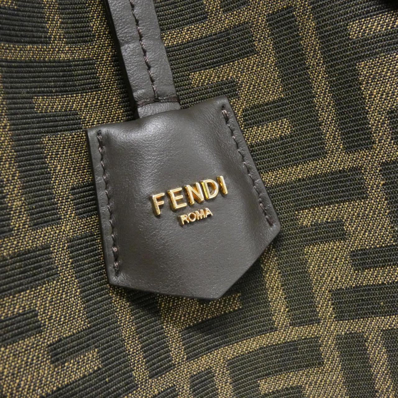 Fendi Origami MEDIUM Canvas Calf Shoulder Bag