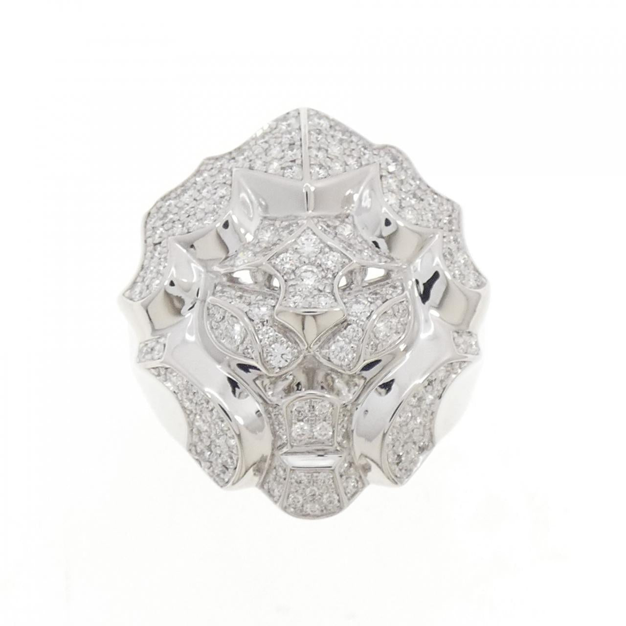 Chanel Sous le Signe du Lion 750 White Gold Diamond Ring