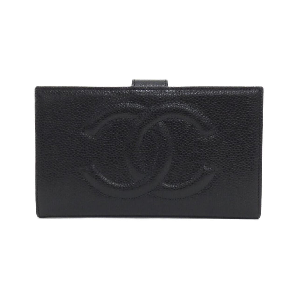 Chanel Timeless CC Caviar Skin Long Wallet