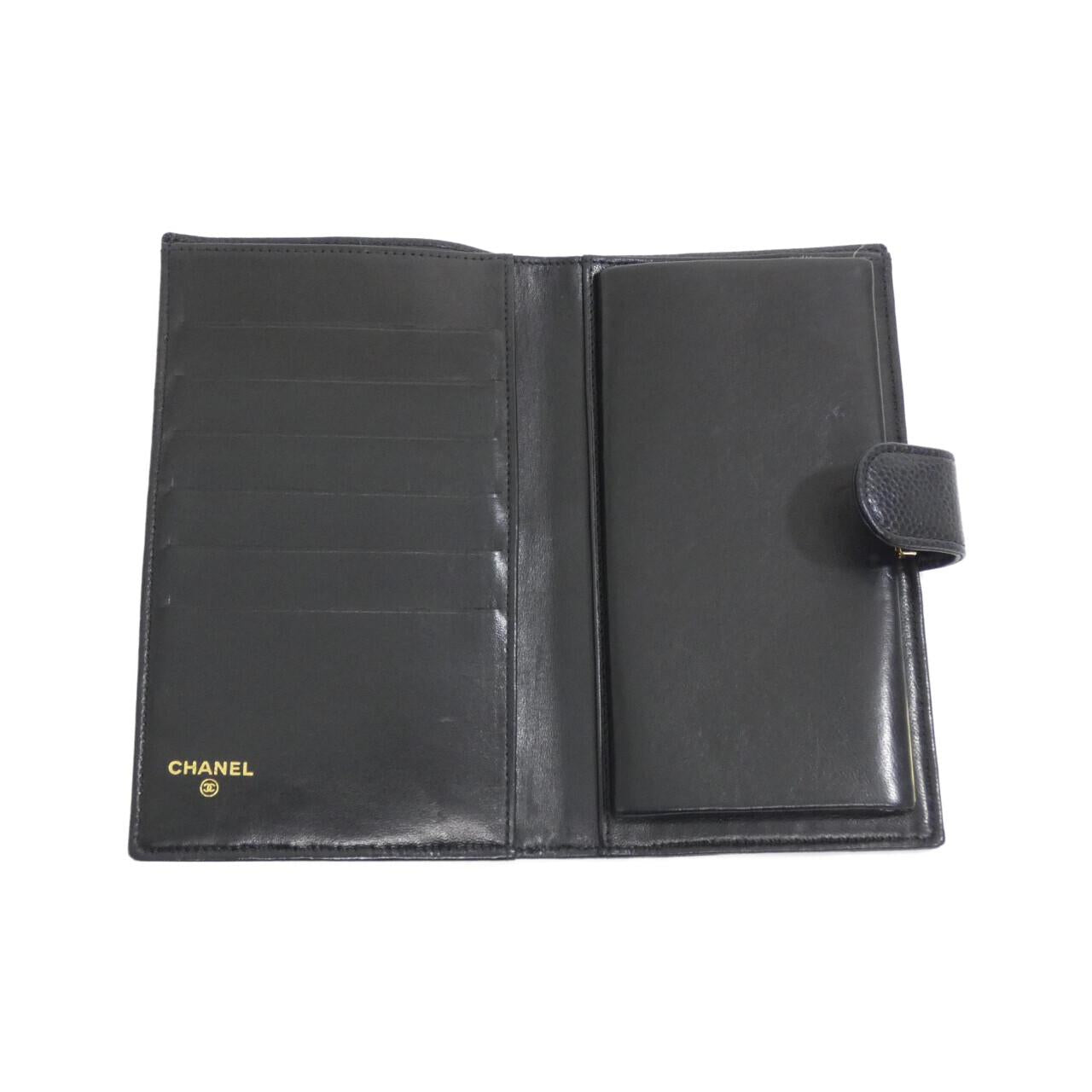 Chanel Timeless CC Caviar Skin Long Wallet