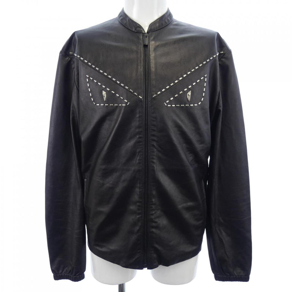 Fendi FPG351 65Q Calf Leather Jacket