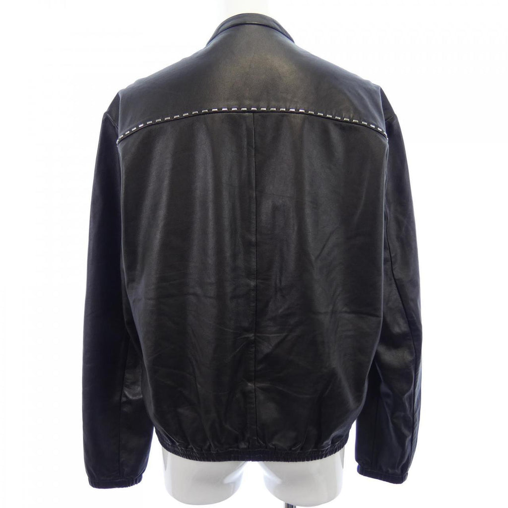 Fendi FPG351 65Q Calf Leather Jacket
