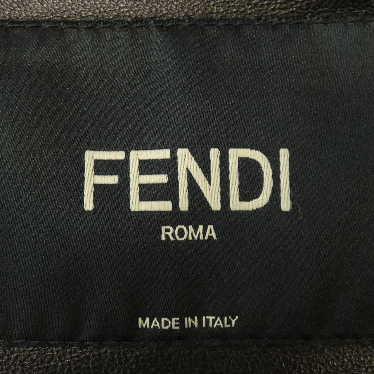 Fendi FPG351 65Q Calf Leather Jacket