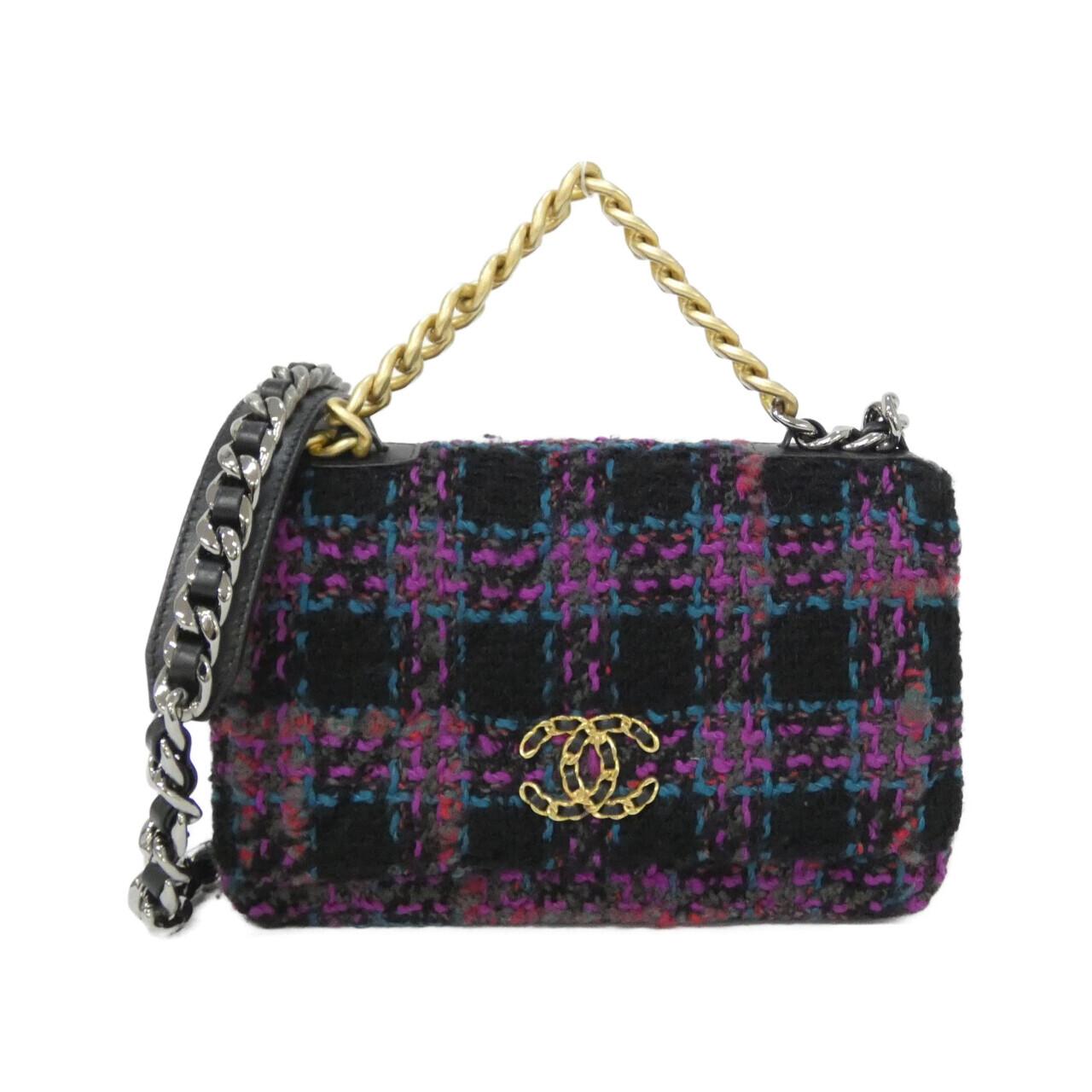 Chanel Chanel 19 Wool Tweed Wallet