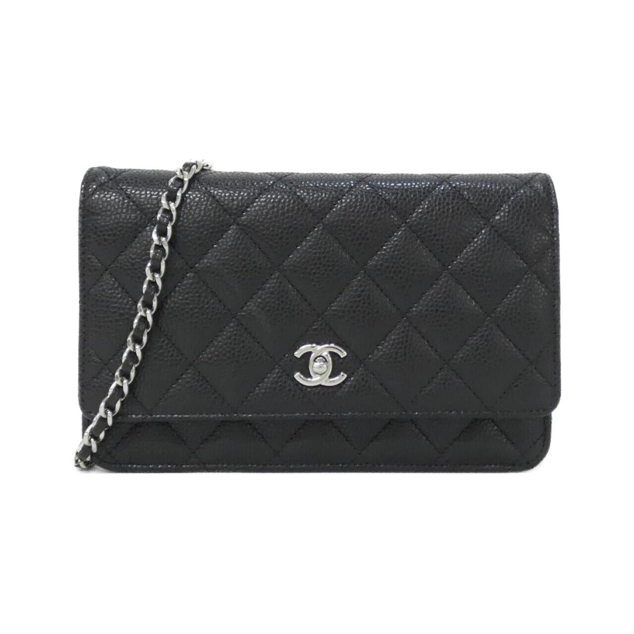 Chanel Chain Wallet Caviar Skin Wallet