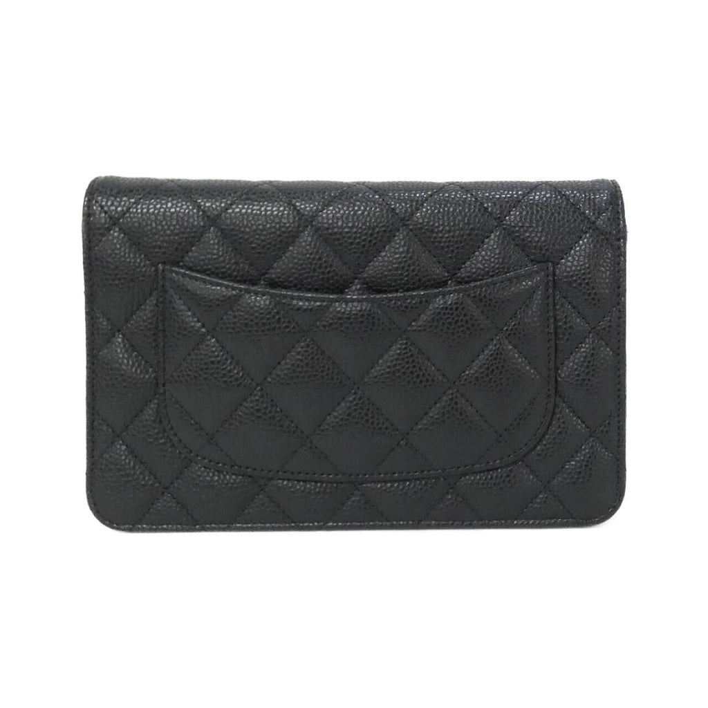 Chanel Chain Wallet Caviar Skin Wallet