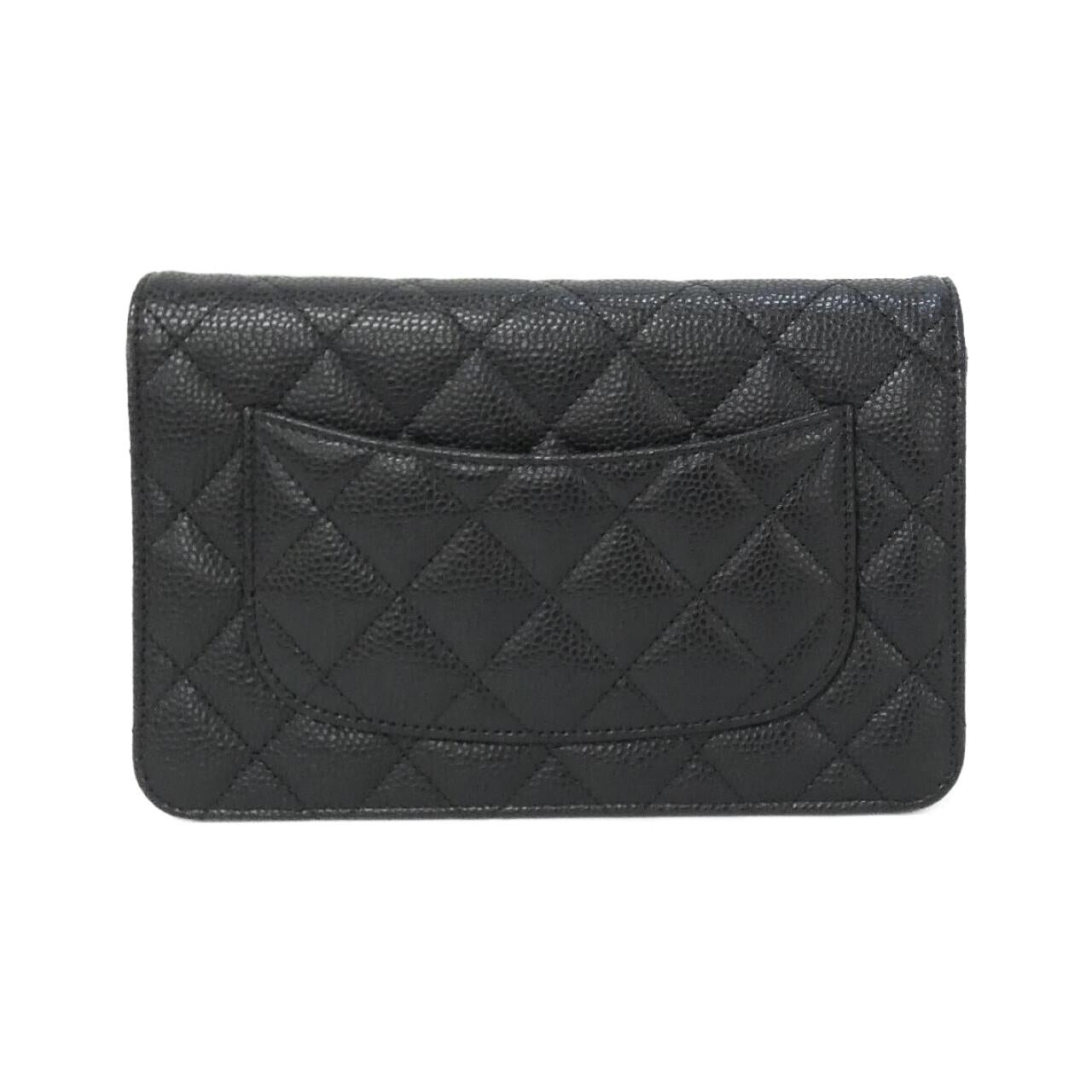 Chanel Chain Wallet Caviar Skin Wallet