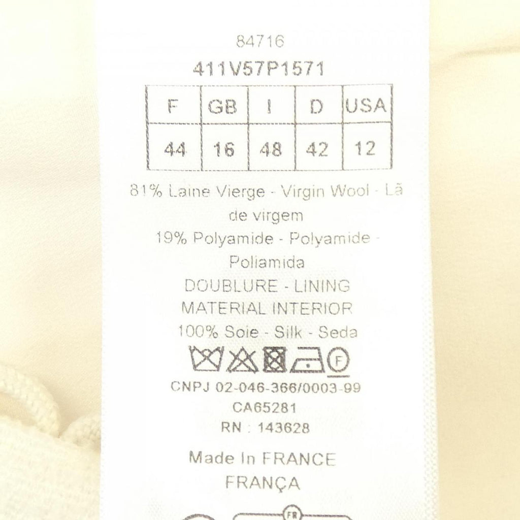 Christian Dior No Collar Jacket