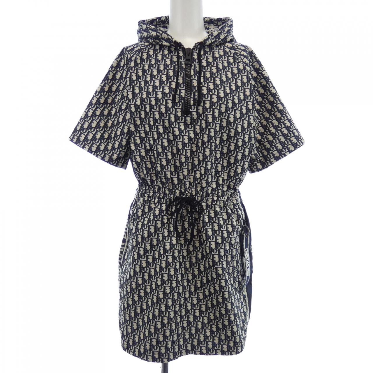 Christian Dior Oblique Technical Taffeta Dress