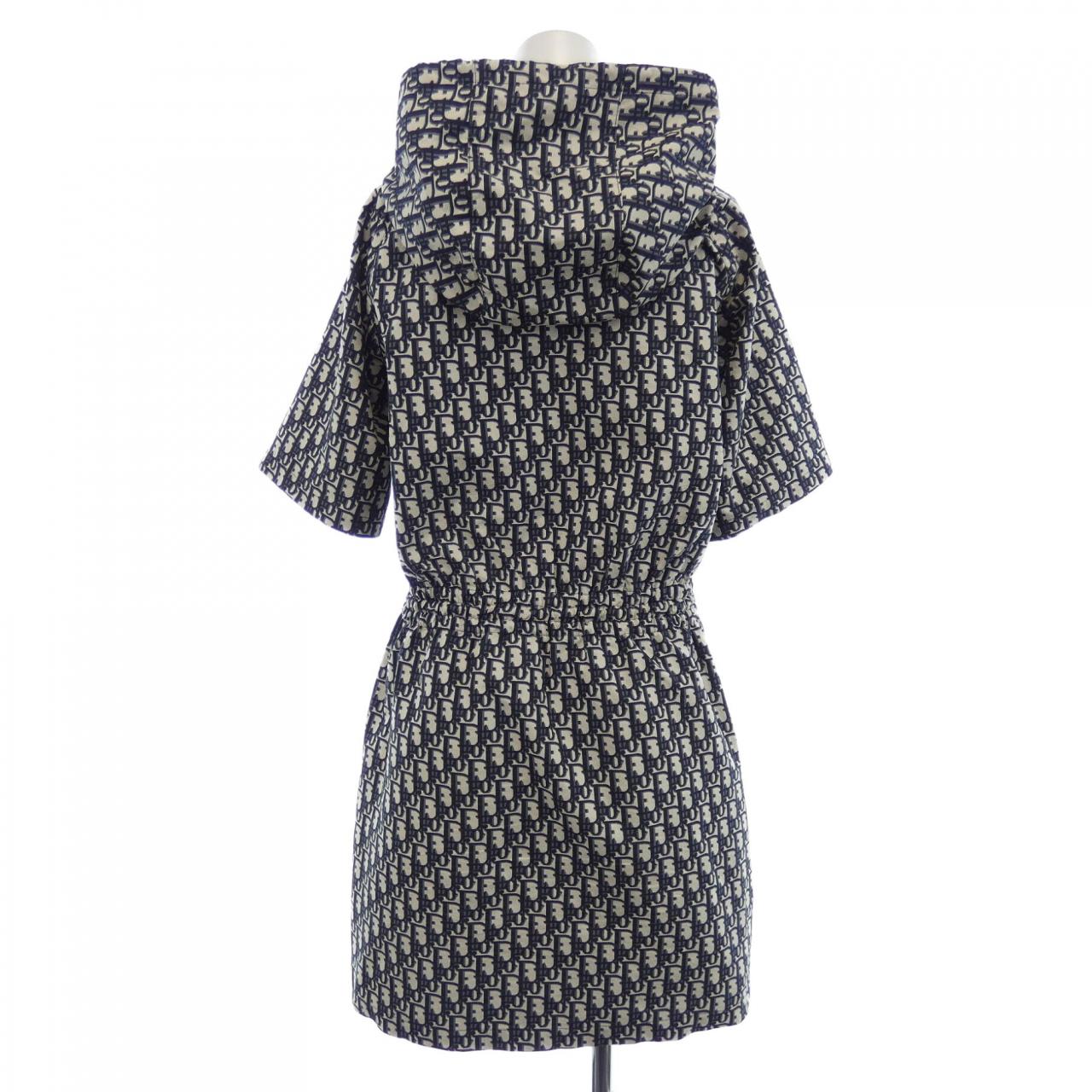 Christian Dior Oblique Technical Taffeta Dress
