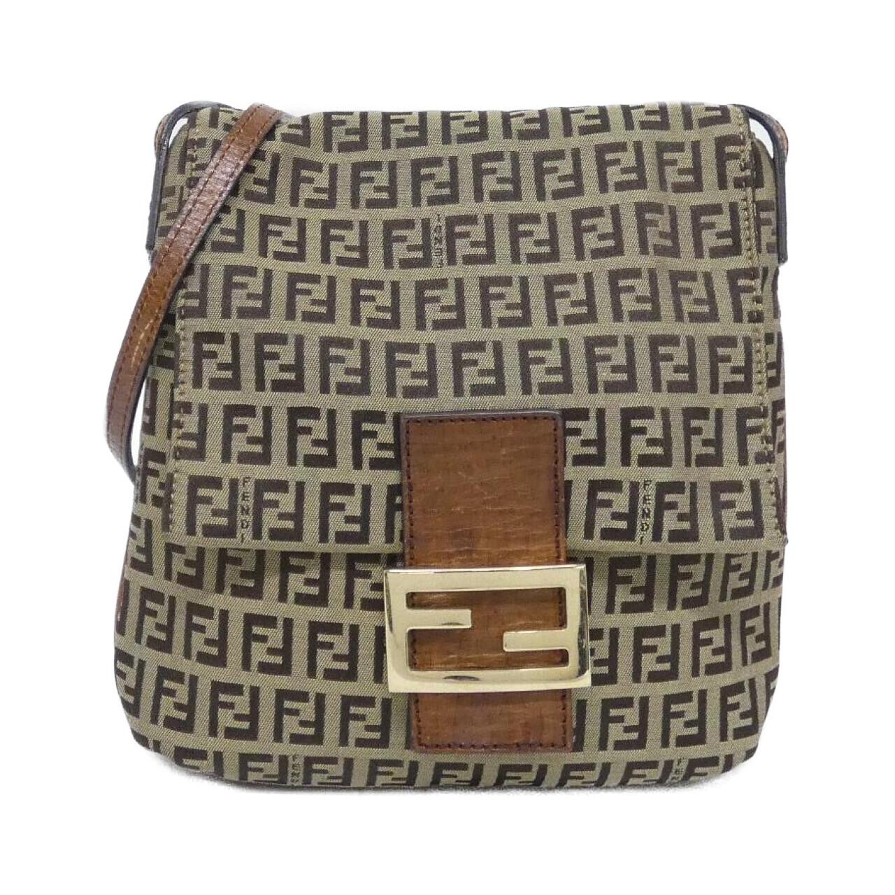 Fendi 8BT075 TN9 Canvas Shoulder Bag