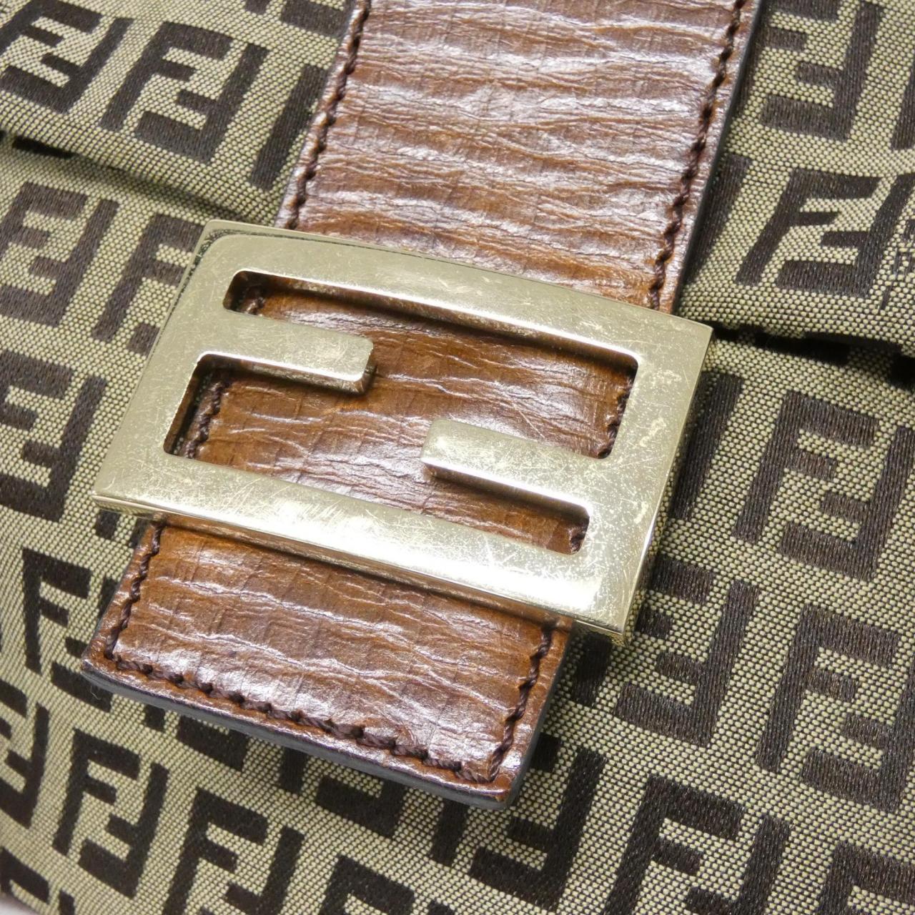 Fendi 8BT075 TN9 Canvas Shoulder Bag