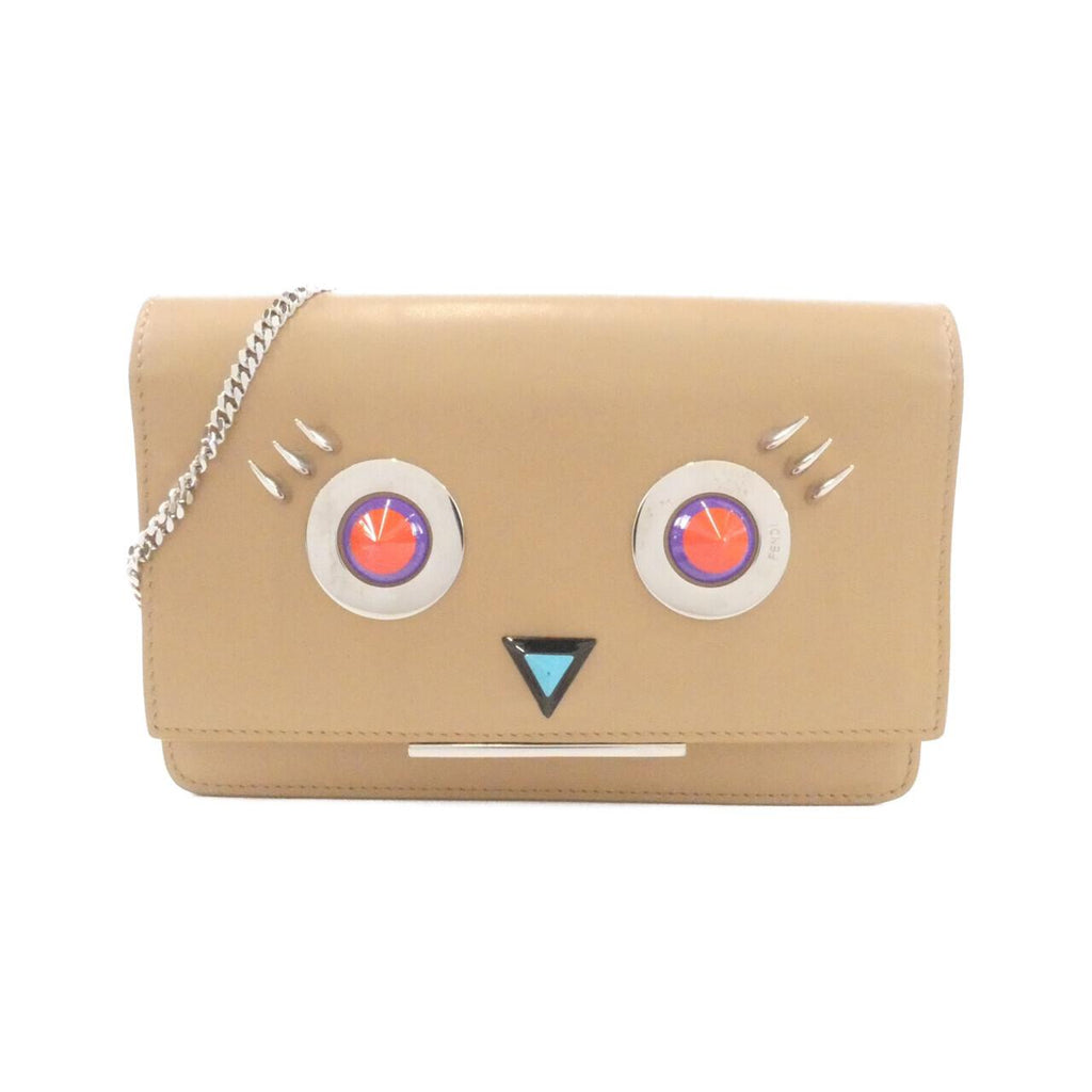 Fendi BAG BUGS Leather Chain Wallet