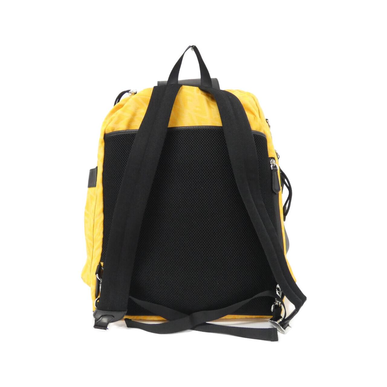 Fendi Fendi Strike Large Canvas Leather Backpack