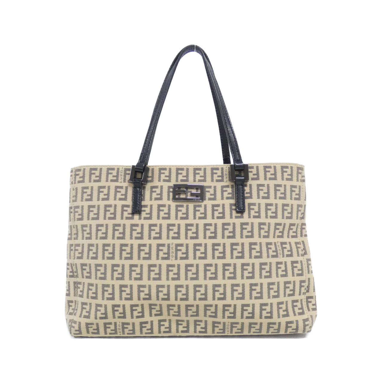 Fendi 8BH132 JQ4 Canvas Leather Bag