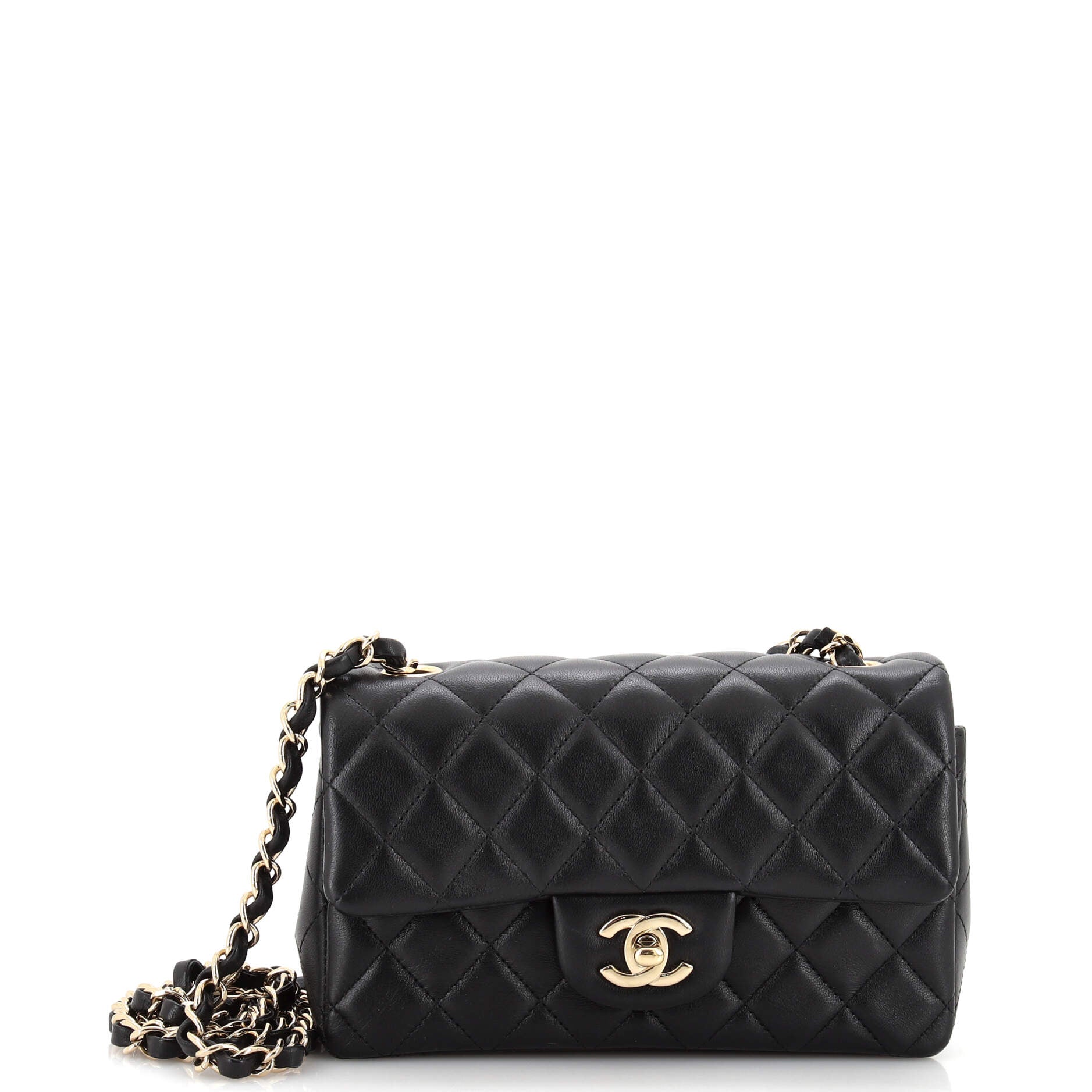 Classic Single Flap Bag Quilted Lambskin Mini