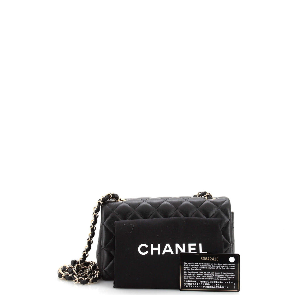 Classic Single Flap Bag Quilted Lambskin Mini