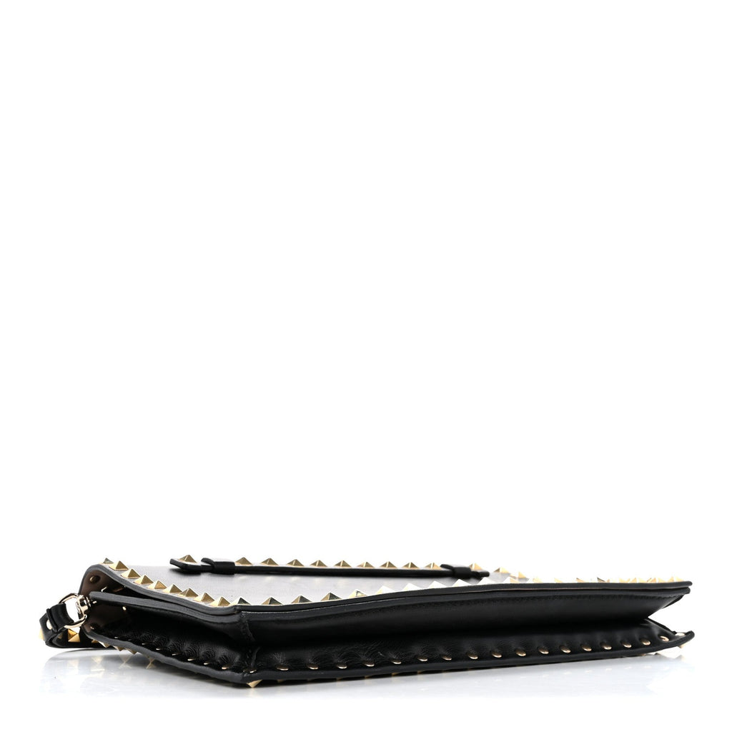 Nappa Rockstud Wristlet Clutch Black