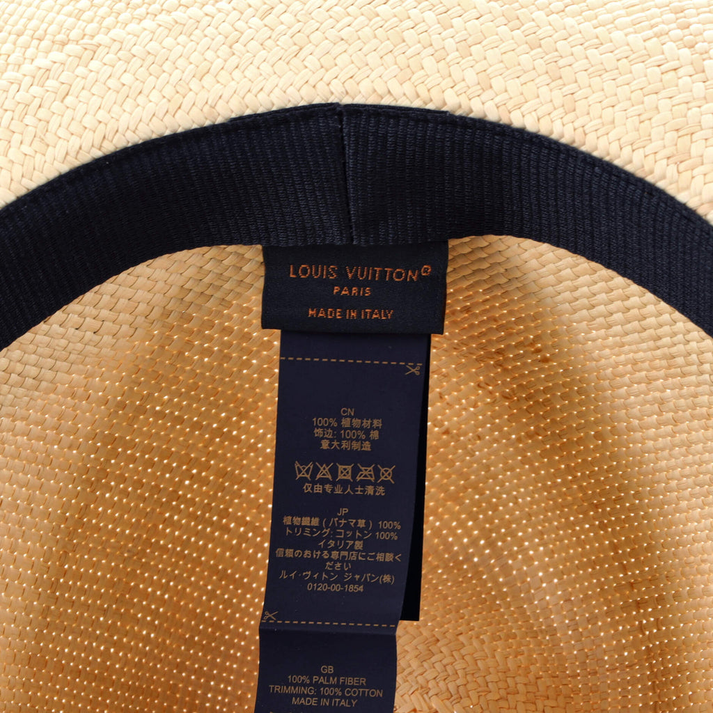 LV Graphical Hat Straw with Cotton