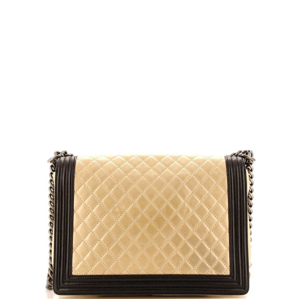 Boy Flap Bag Quilted Lambskin Large