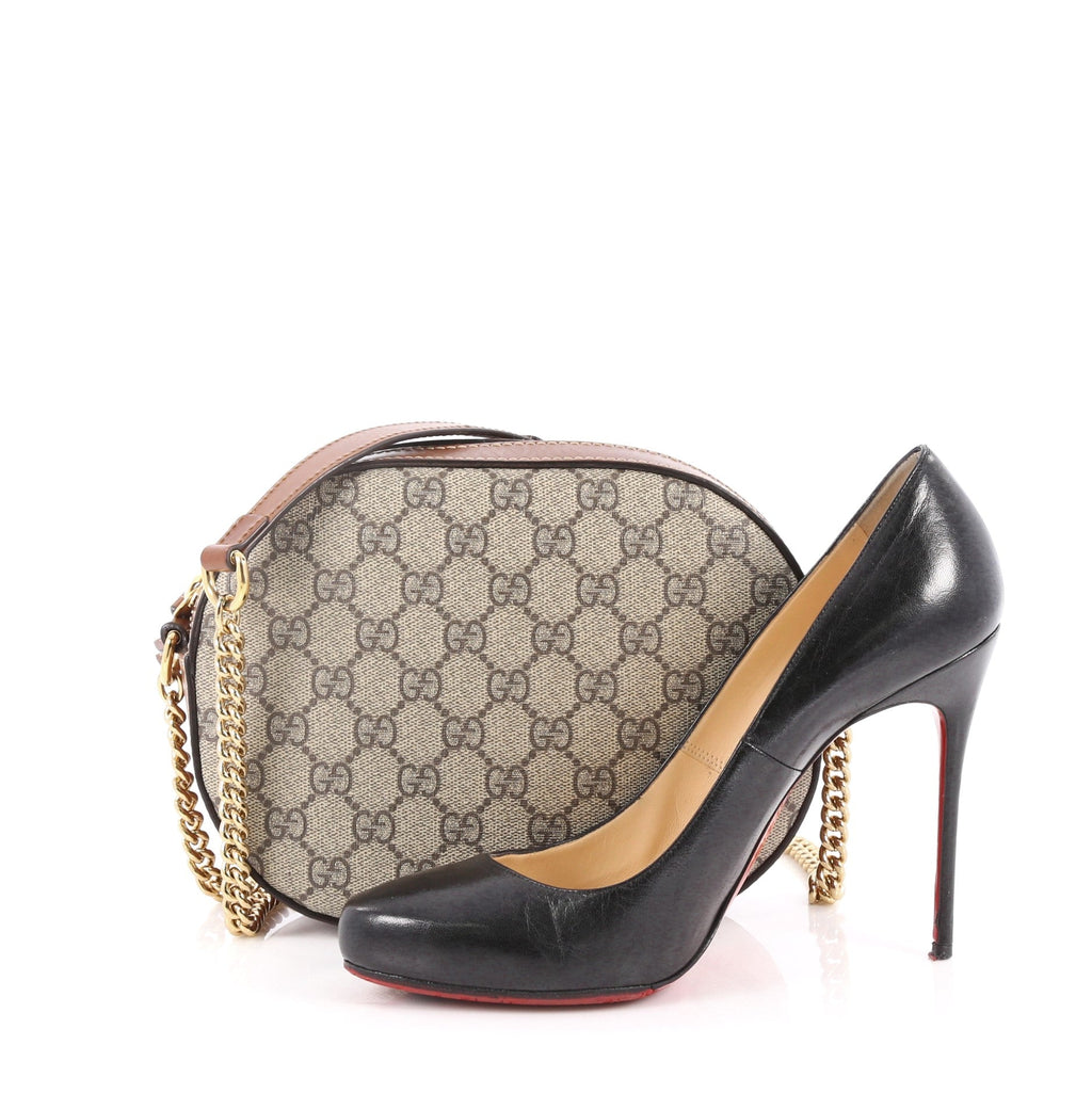 Chain Crossbody Bag GG Coated Canvas Mini
