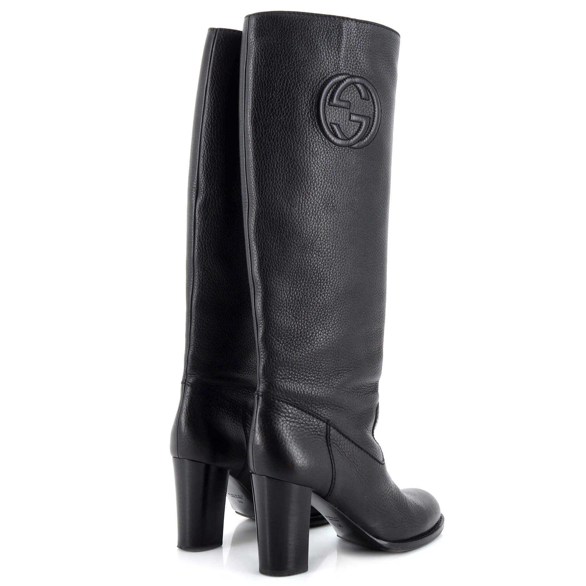 Women's Interlocking G Knee High Boots Leather