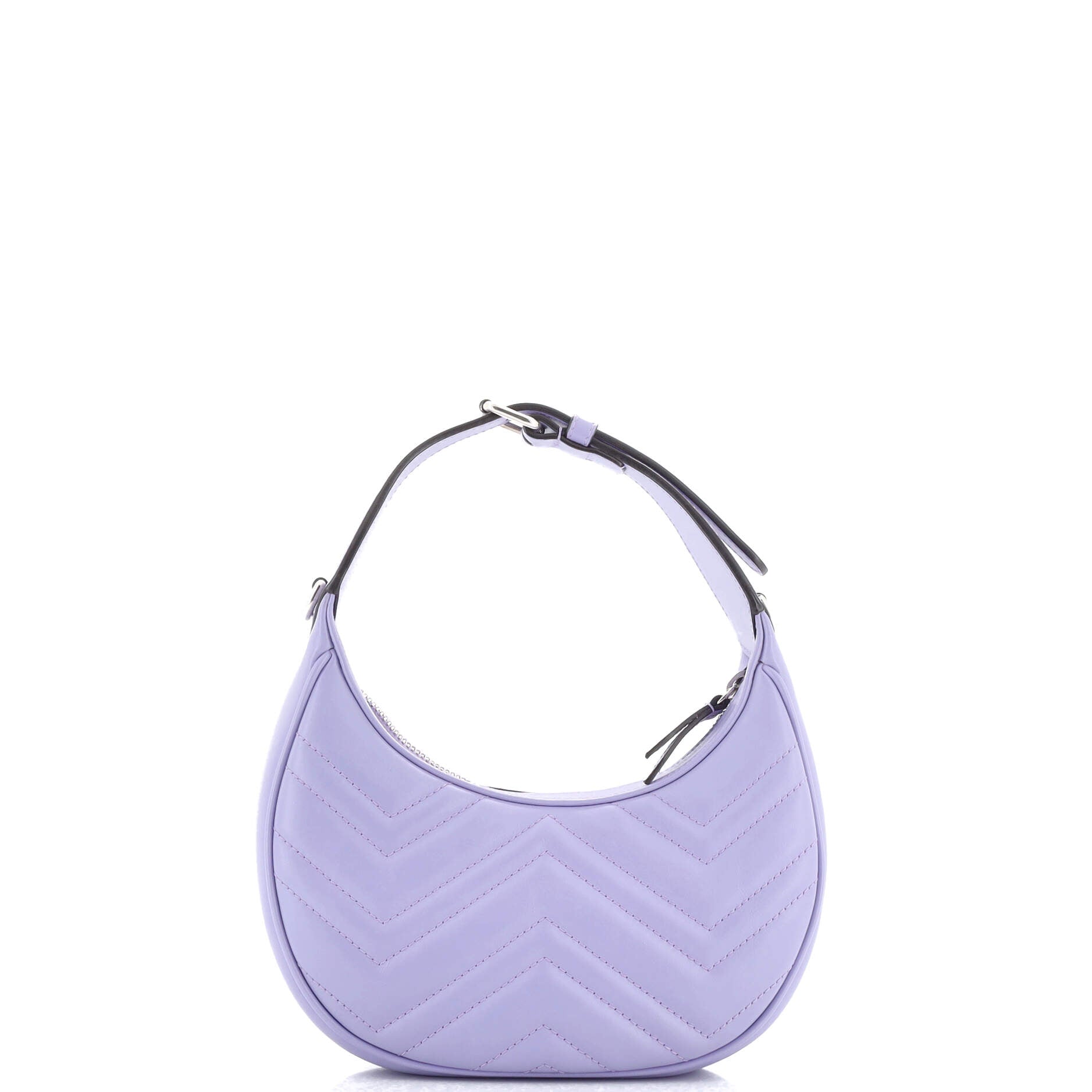 GG Marmont Half Moon Hobo Leather Mini