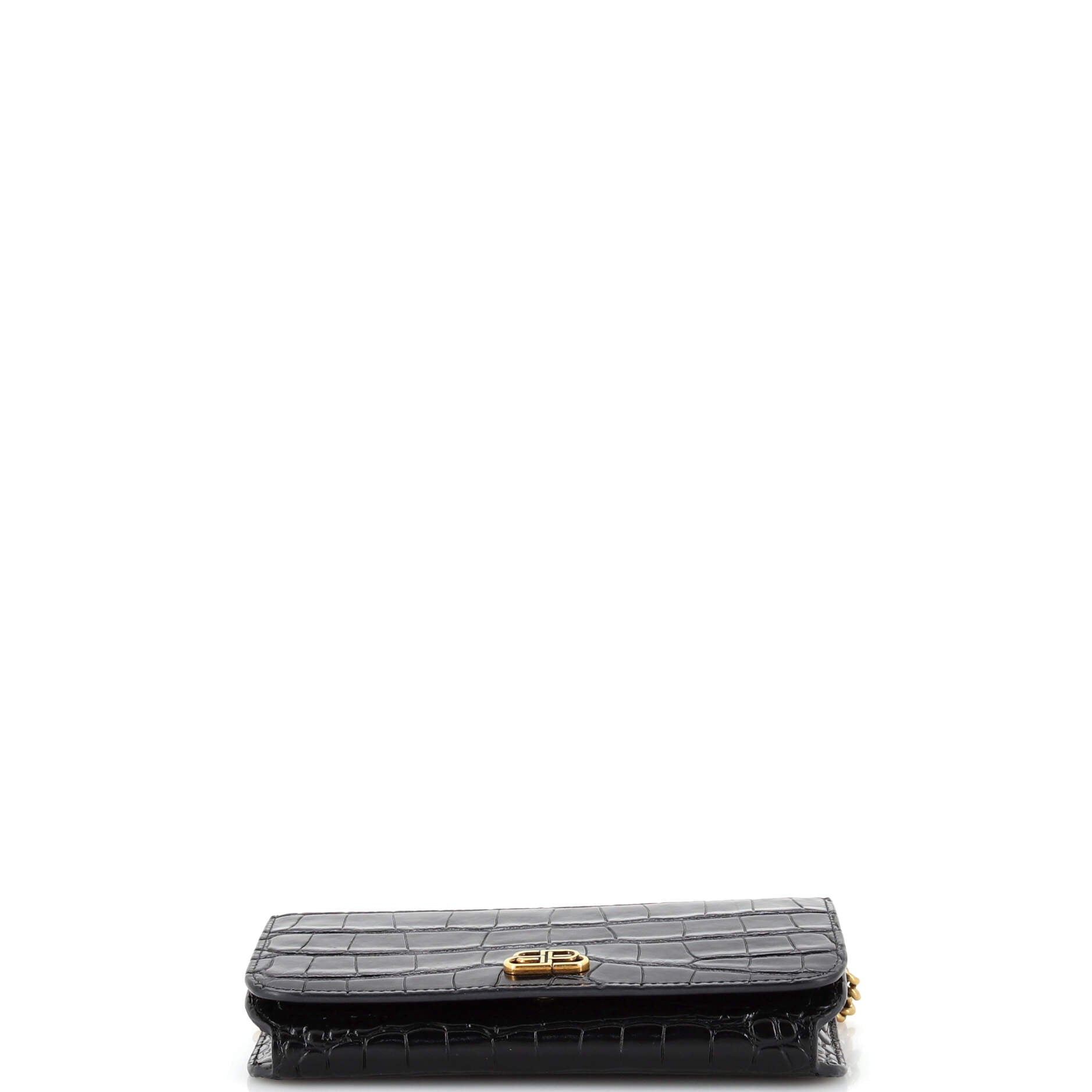 Touch B. Crossbody Bag Crocodile Embossed Leather Mini